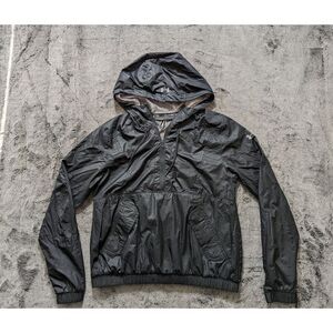 Under Armour Long Sleeve Hooded 1/2 Zip Windbreaker Jacket Women's Size XS Black